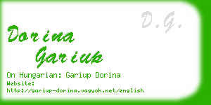dorina gariup business card
